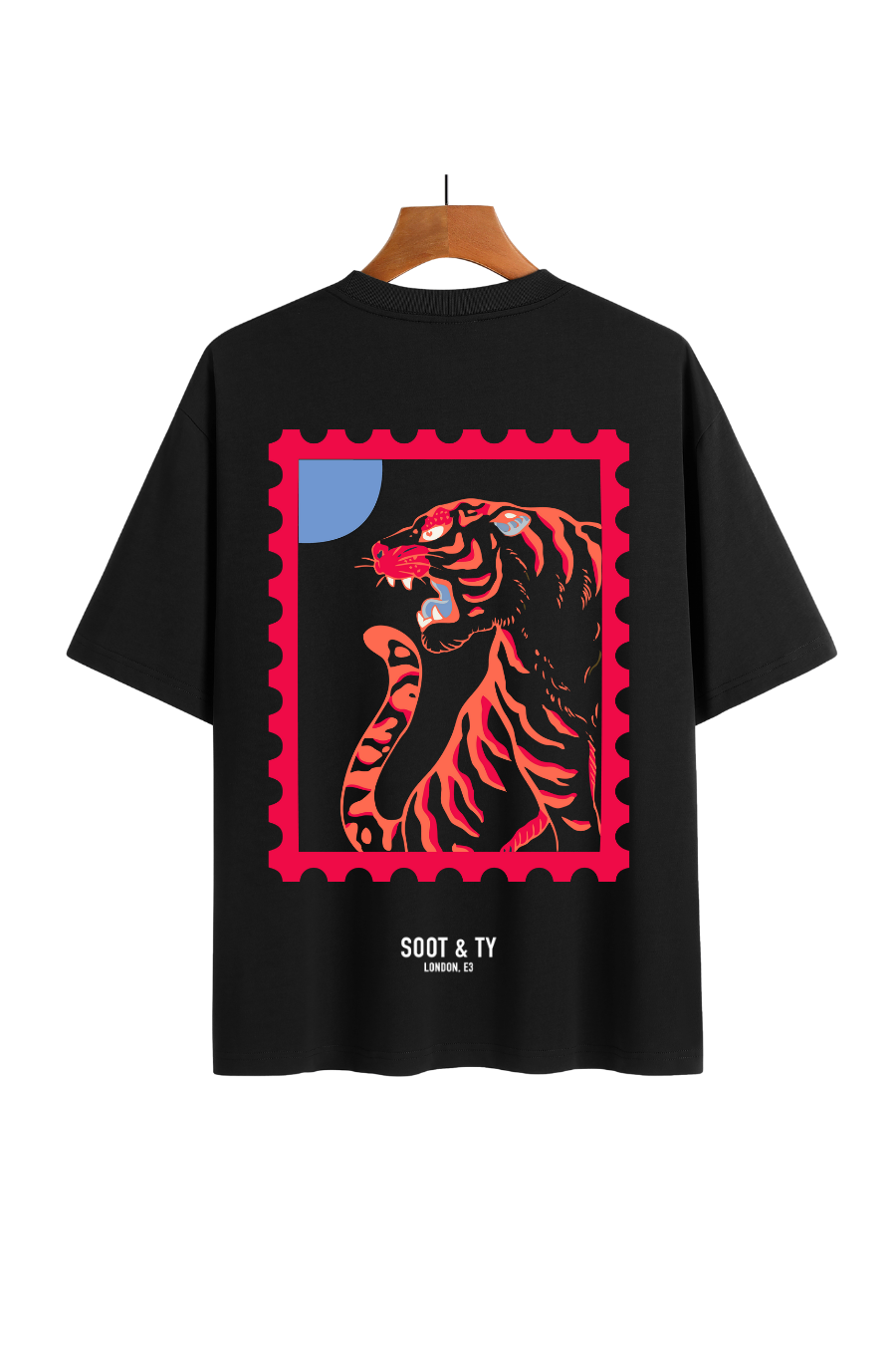 [PRE-ORDER] Soot and Ty Red Tiger Stamp Relaxed Fit T-Shirt