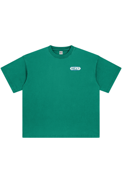 [PRE-ORDER] Stonewash Lucky Cat Relaxed Fit T-Shirt