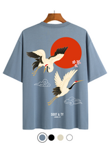 Soot and Ty Tiger Print Relaxed Fit T-Shirt