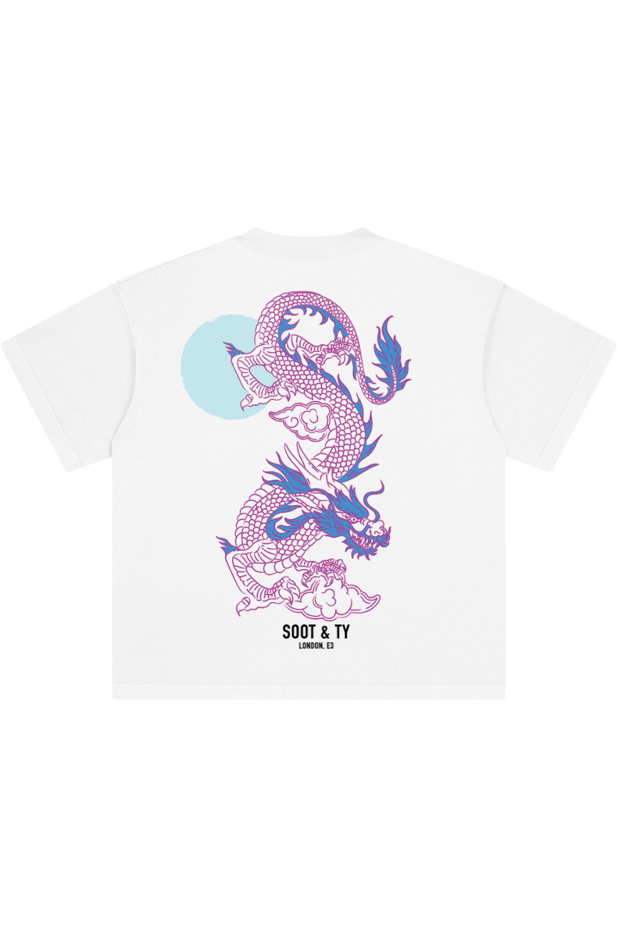 [PRE-ORDER] Stonewash Neon Dragon Relaxed Fit T-Shirt