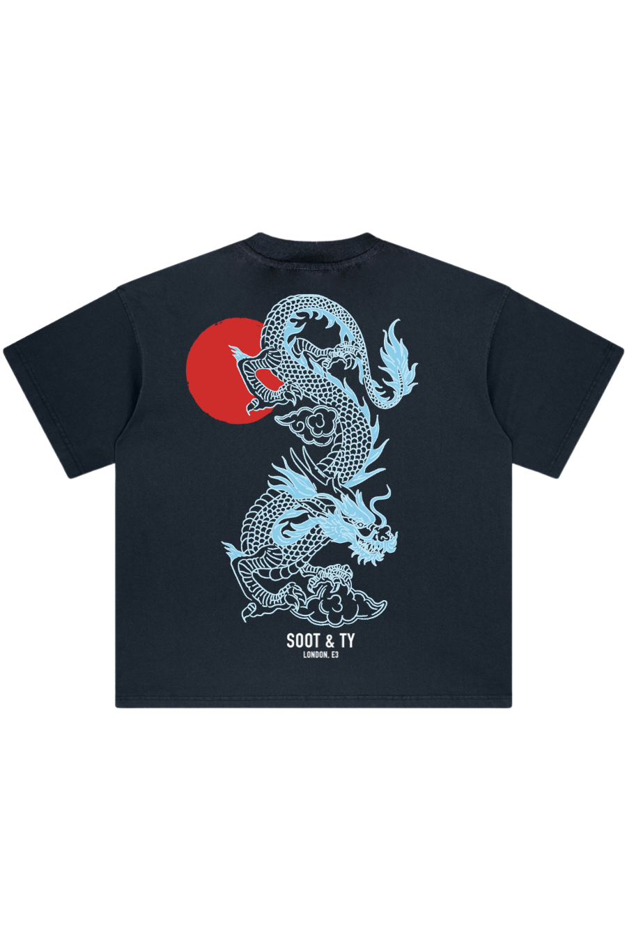 [PRE-ORDER] Stonewash Blue Dragon Relaxed Fit T-Shirt