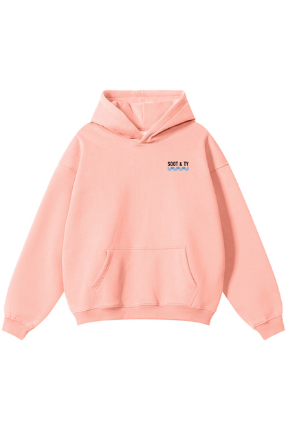 Soot and Ty Reflective Koi Print Relaxed Fit Hoodie