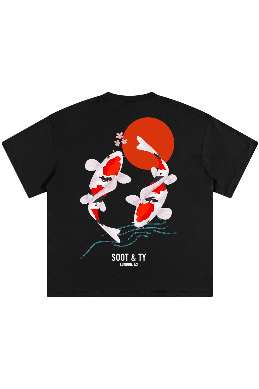 Soot and Ty Kids/Baby T Koi Print T-Shirt