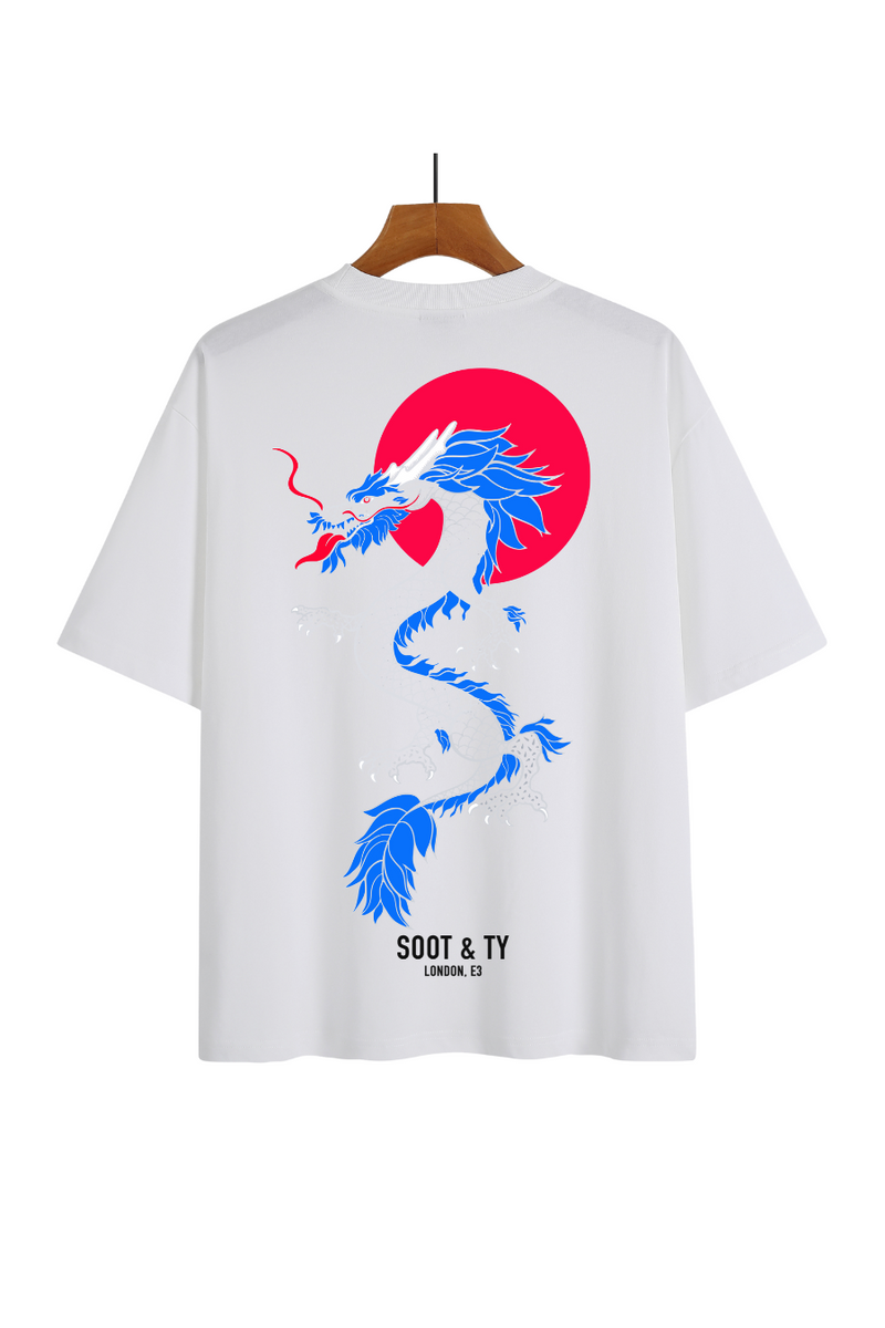 Soot and Ty Dragon Print Relaxed Fit T-Shirt