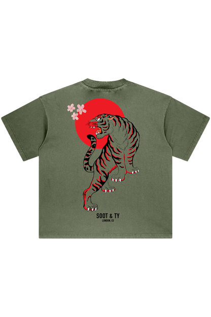 [PRE-ORDER] Stonewash Tiger Relaxed Fit T-Shirt