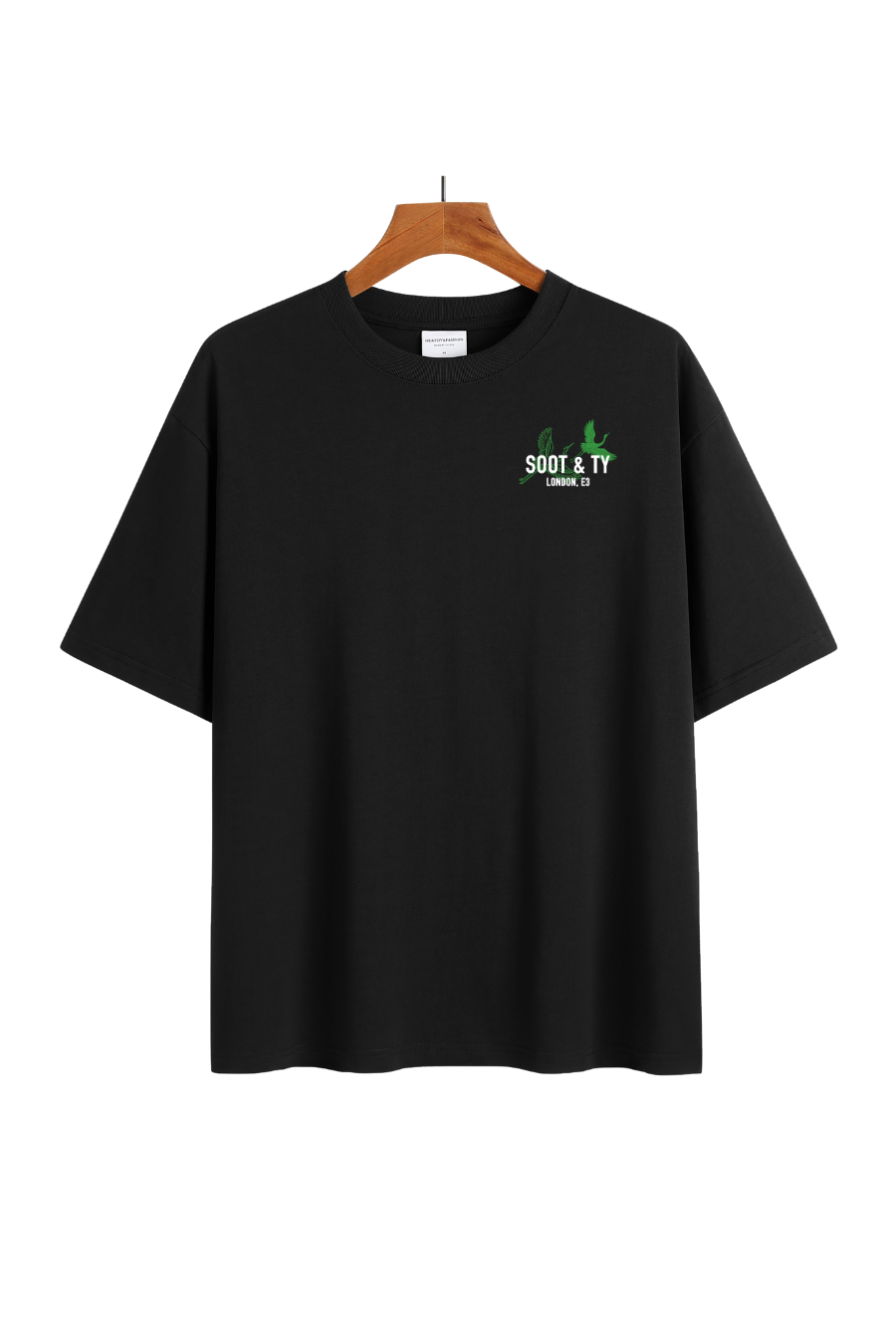 [PRE-ORDER] Soot and Ty Green Lucky Cat Relaxed Fit T-Shirt