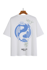 Soot and Ty Ying Yang Koi Relaxed Fit T-Shirt