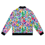 Soot and Ty Reversible Summer Garden Floral Bomber Jacket