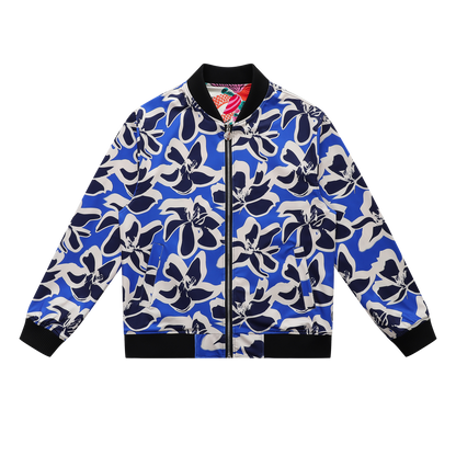 Soot and Ty Koi Orange Reversible Bomber Jacket Unisex