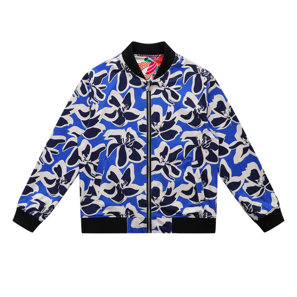 Soot and Ty Koi Orange Reversible Bomber Jacket Unisex