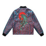 Soot and Ty Reversible Dragon Scale Crop Bomber Jacket