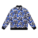Soot and Ty Koi Orange Reversible Bomber Jacket Unisex