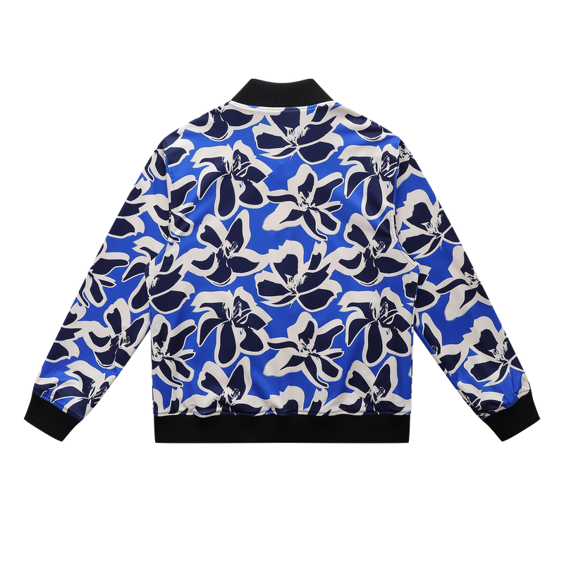 Soot and Ty Koi Orange Reversible Bomber Jacket Unisex