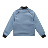 Soot and Ty Reversible Dragon Scale Crop Bomber Jacket