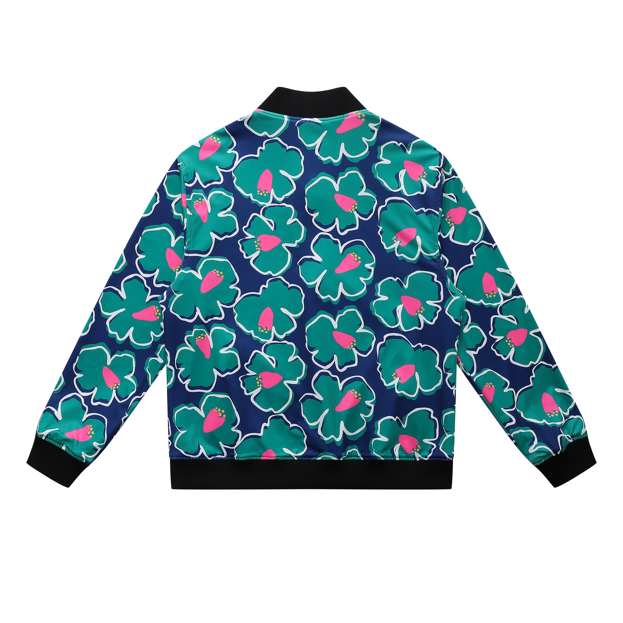 Soot and Ty Koi Blue Reversible Bomber Jacket Unisex