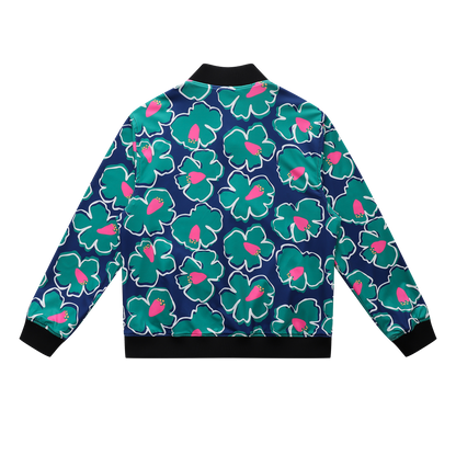 Soot and Ty Koi Blue Reversible Bomber Jacket Unisex