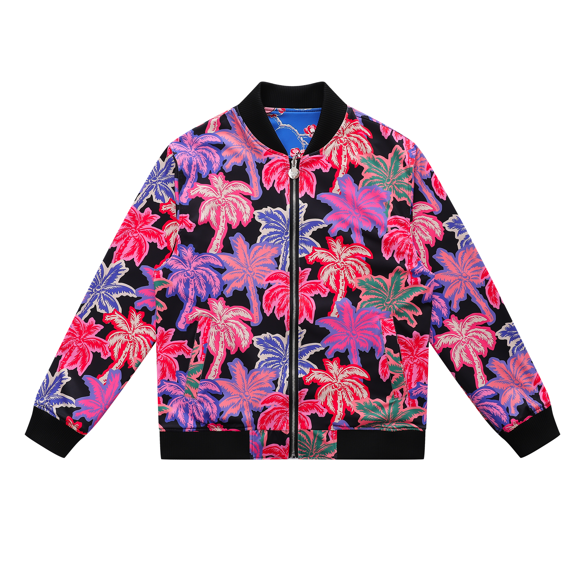 Soot and Ty Palm Tree Reversible Bomber Jacket Unisex