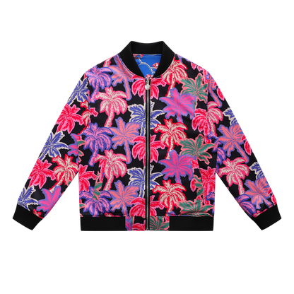 Soot and Ty Palm Tree Reversible Bomber Jacket Unisex