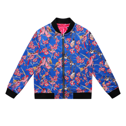Soot and Ty Palm Tree Reversible Bomber Jacket Unisex