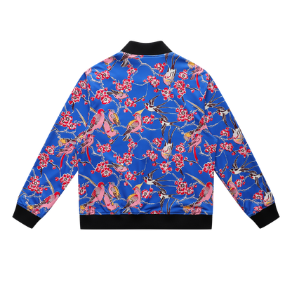 Soot and Ty Palm Tree Reversible Bomber Jacket Unisex