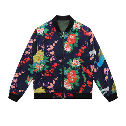 Classic Reversible Chore Bomber Jacket Forest Green