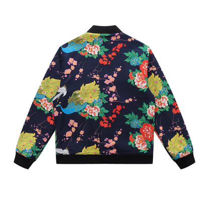 Classic Reversible Chore Bomber Jacket Forest Green