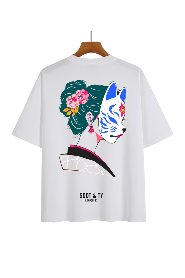 Soot and Ty Geisha Mask Relaxed Fit T-Shirt