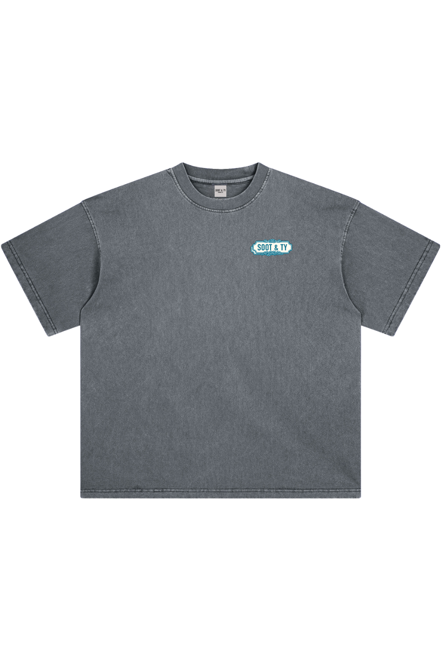 Stonewash Birds Ribbons Relaxed Fit T-Shirt