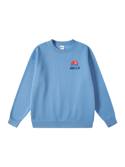 Dragon Reflective Graphic Relaxed Fit Sweatshirt