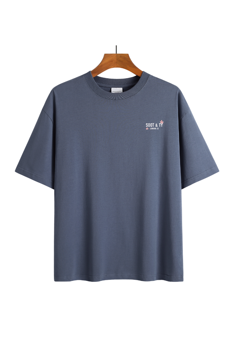 Soot and Ty Pretty Crane Print Relaxed Fit T-Shirt