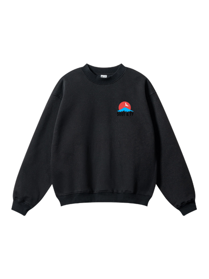 Koi Reflective Graphic Relaxed Fit Sweatshirt