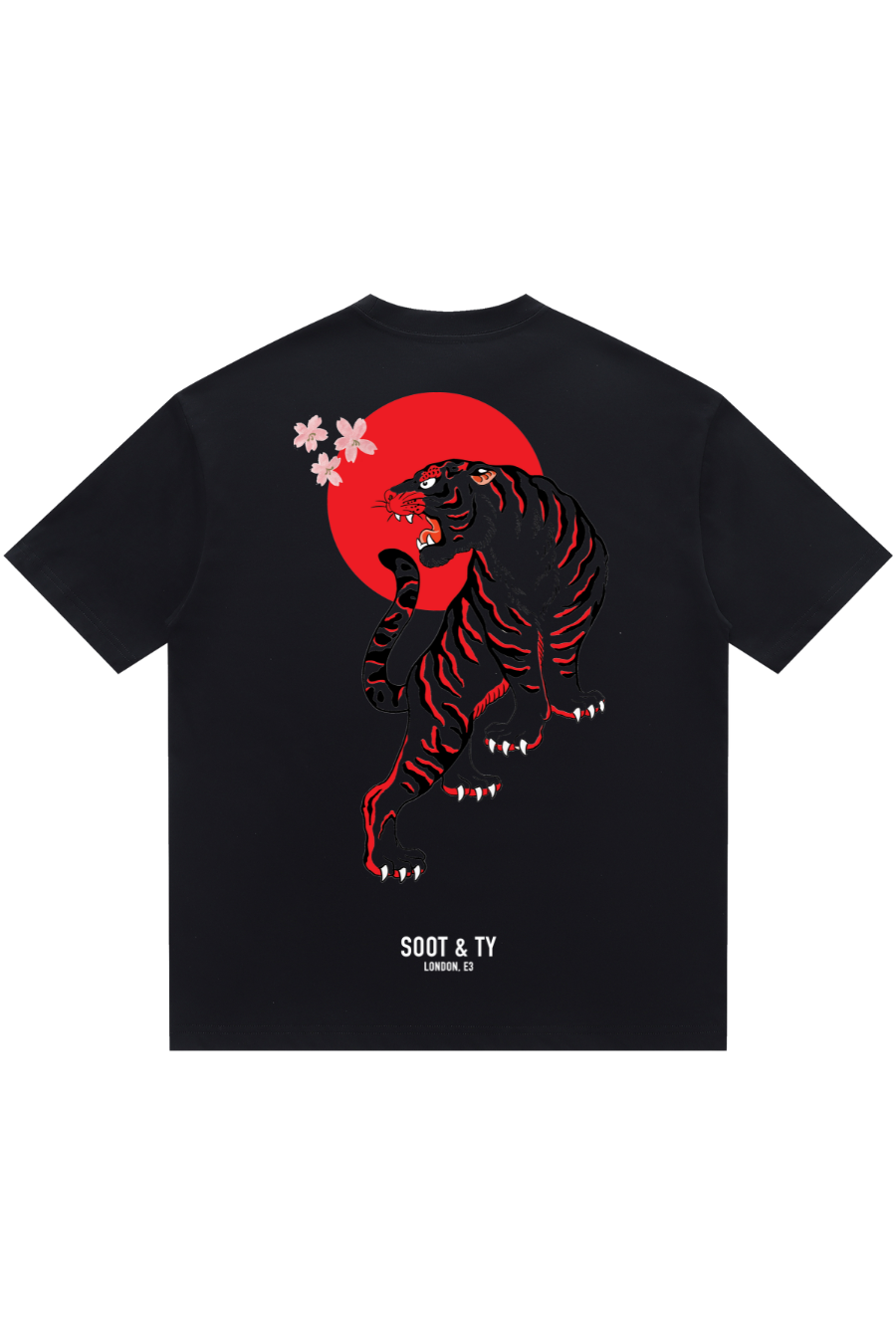 Soot and Ty Tiger Print Relaxed Fit T-Shirt