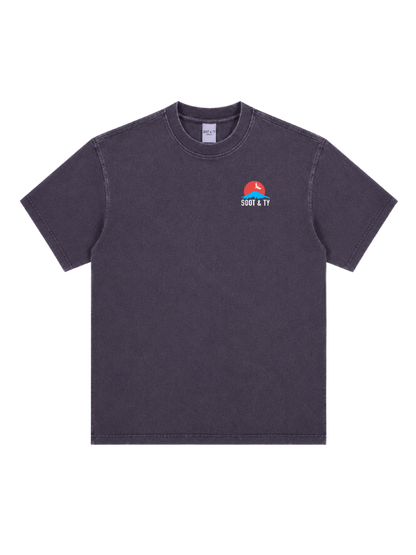 Koi Graphic Stonewash Oversize Fit T-Shirt