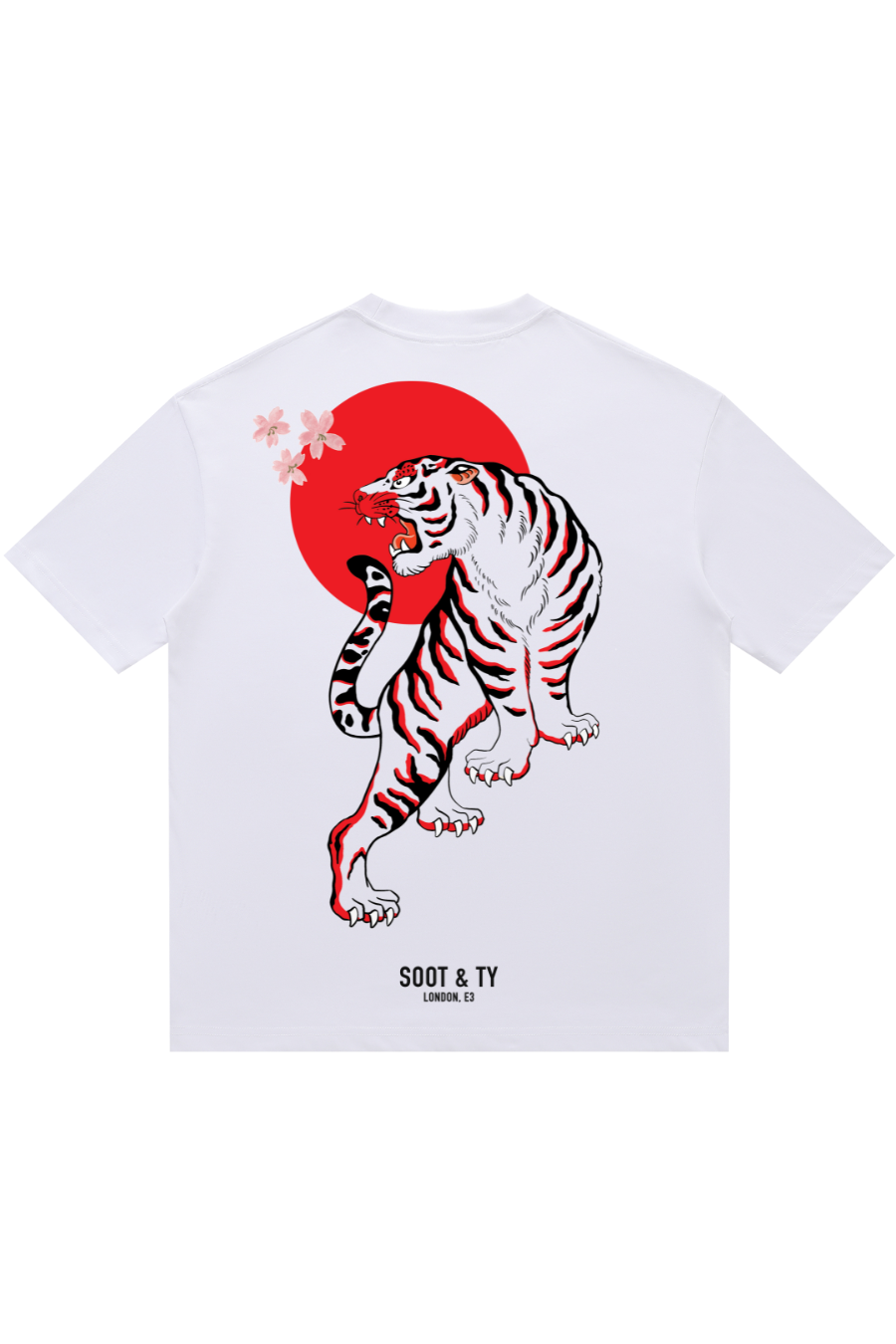 Soot and Ty Tiger Print Relaxed Fit T-Shirt
