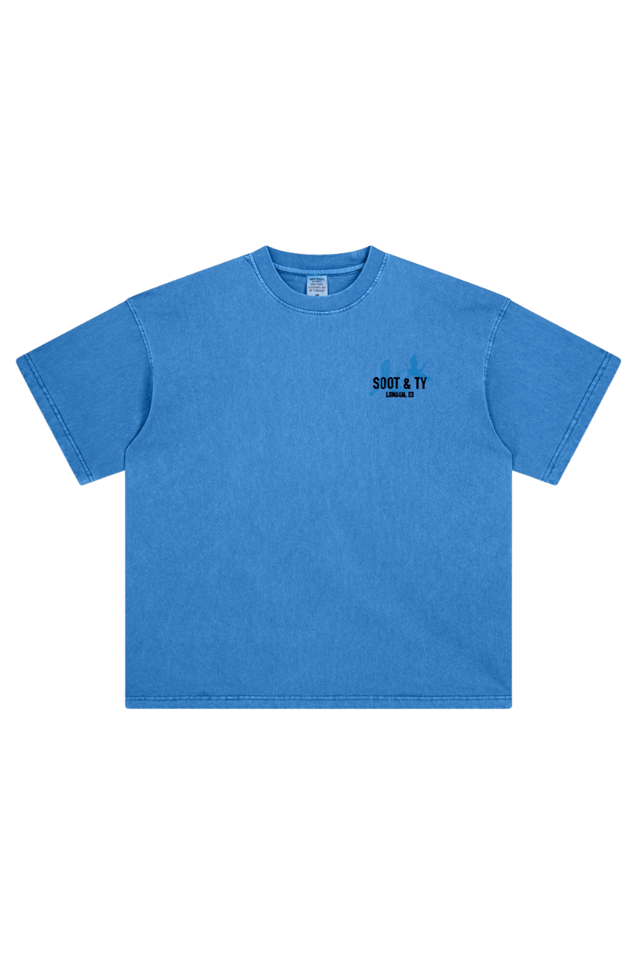 Soot and Ty Stonewash Crane Wave Relaxed Fit T-Shirt