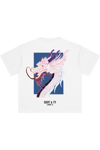 Stonewash Dragon Head Relaxed Fit T-Shirt