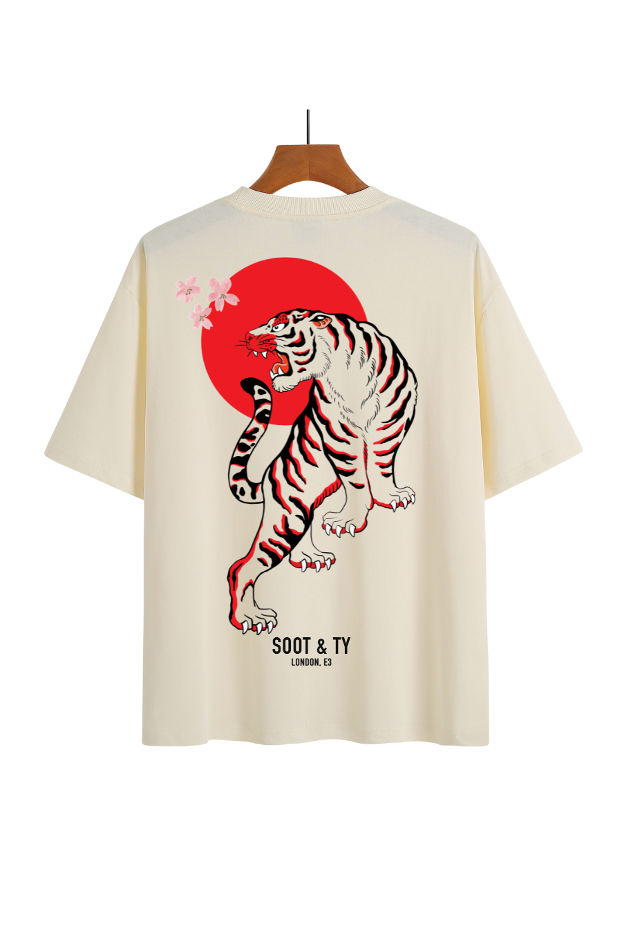 Soot and Ty Tiger Print Relaxed Fit T-Shirt