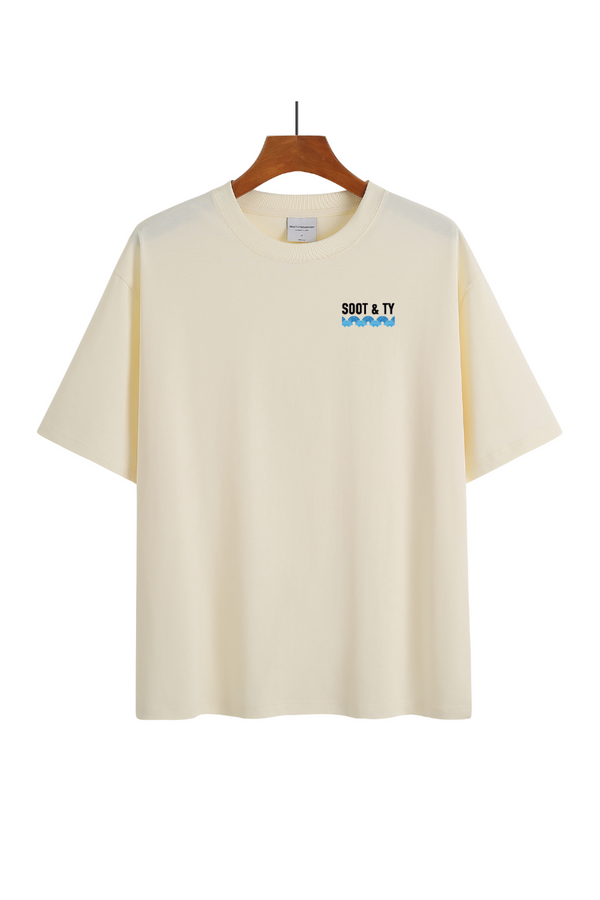 Soot and Ty Tiger Stamps Print Relaxed Fit T-Shirt
