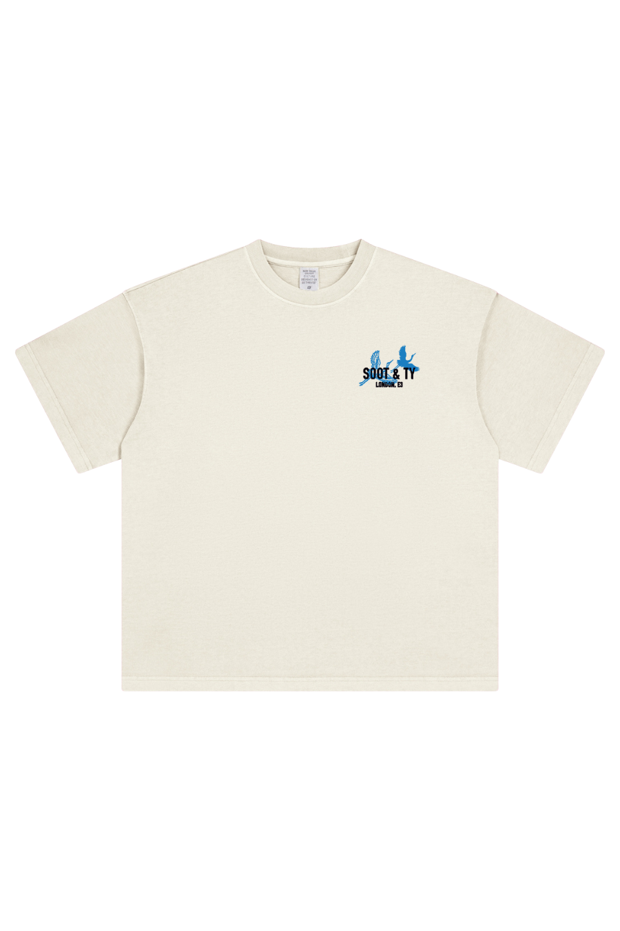 Soot and Ty Stonewash Dragon Relaxed Fit T-Shirt