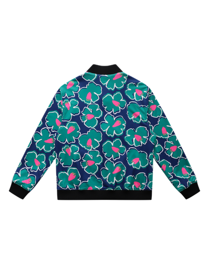 Koi Orange Reversible Bomber Jacket