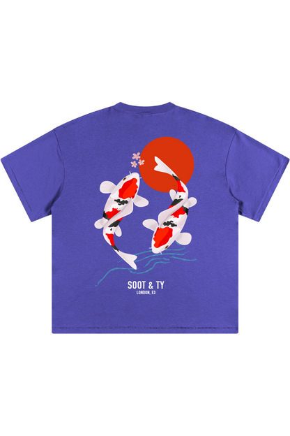 Soot and Ty Kids/Baby T Koi Print T-Shirt