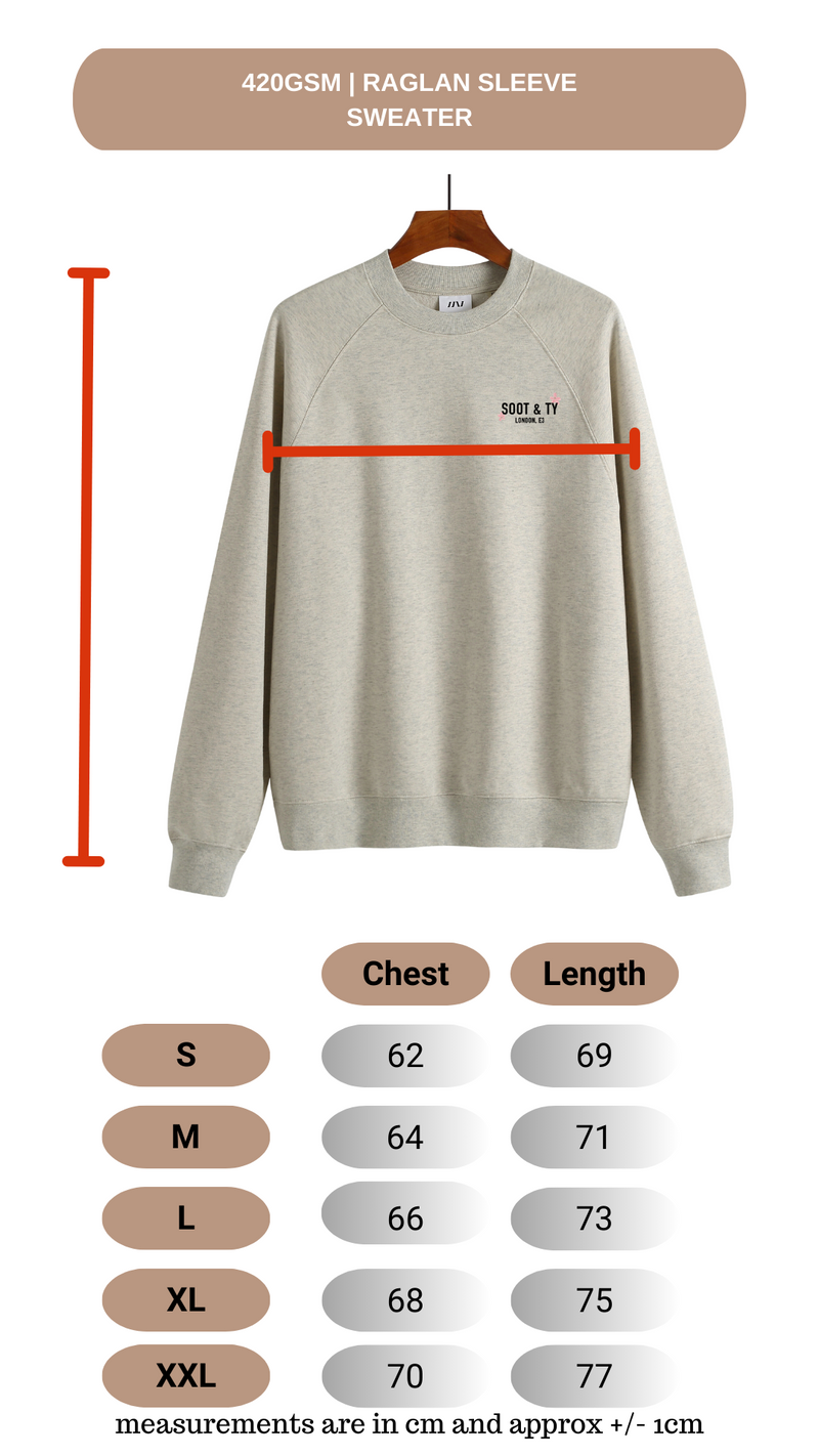 Soot and Ty Reflective Tiger Print Relaxed Fit Sweatshirt