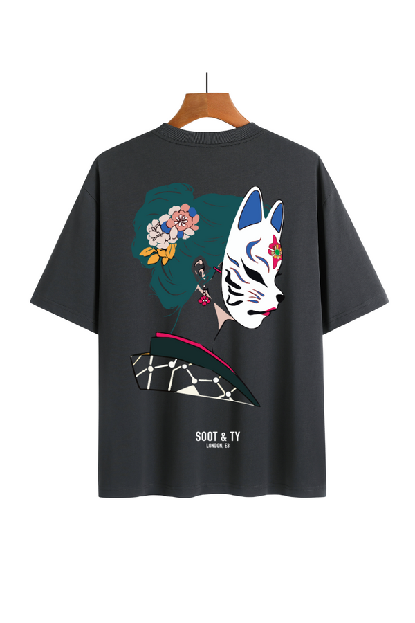 Soot and Ty Geisha Mask Relaxed Fit T-Shirt