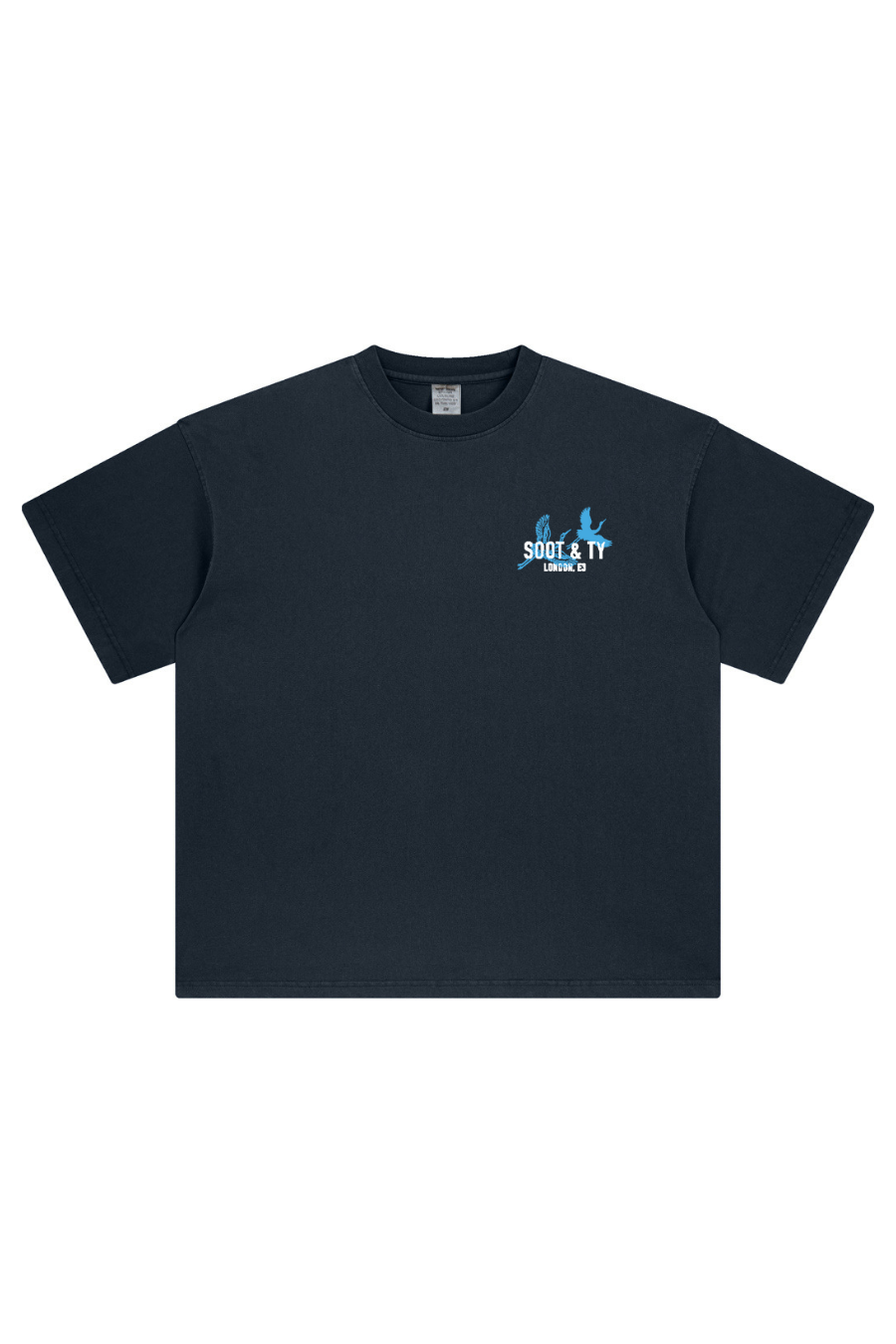 Soot and Ty Stonewash Tiger Relaxed Fit T-Shirt