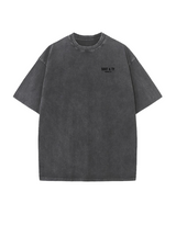 Soot and Ty Pretty Crane Print Relaxed Fit Stonewash T-shirt