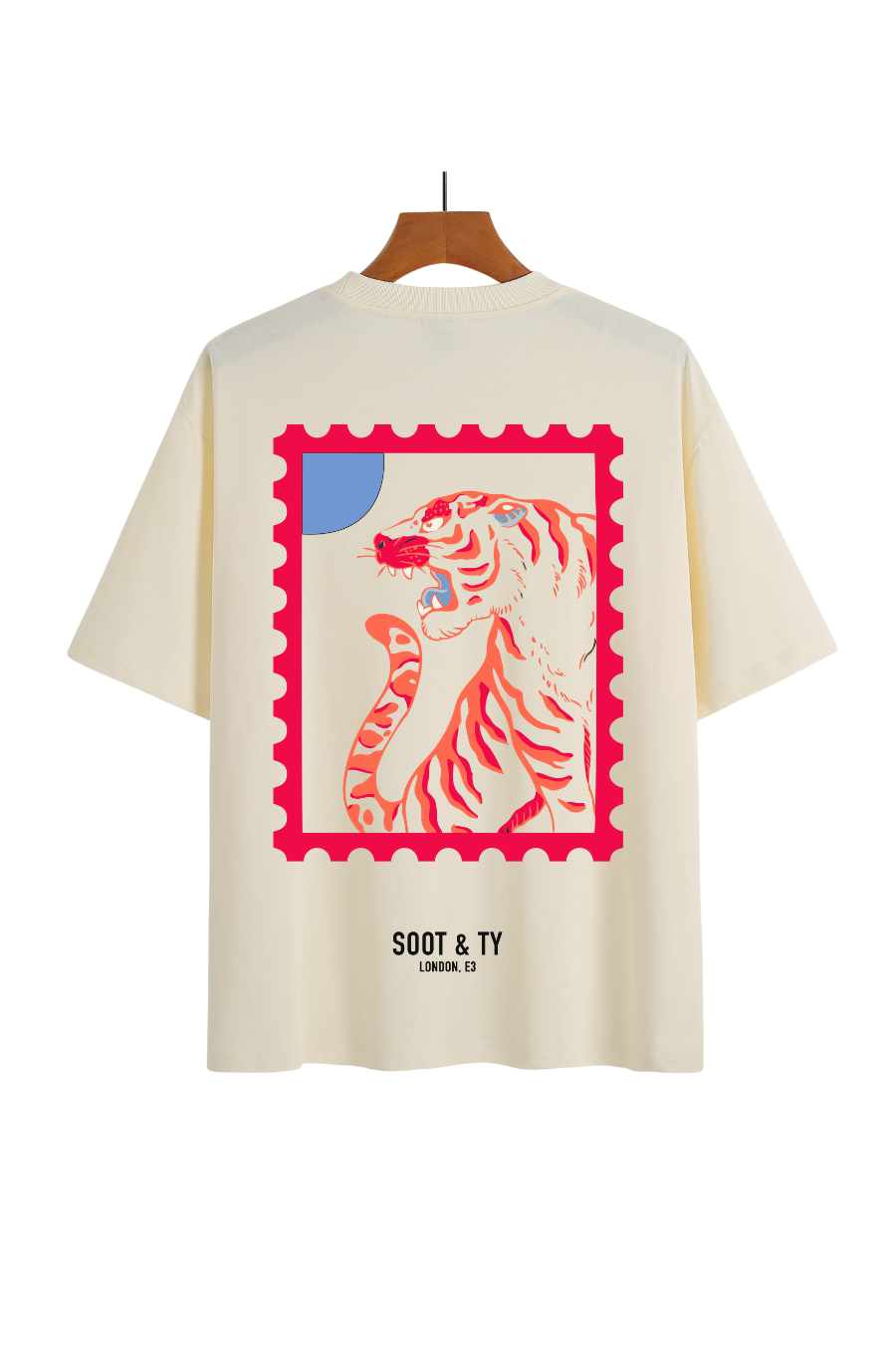 [PRE-ORDER] Soot and Ty Red Tiger Stamp Relaxed Fit T-Shirt