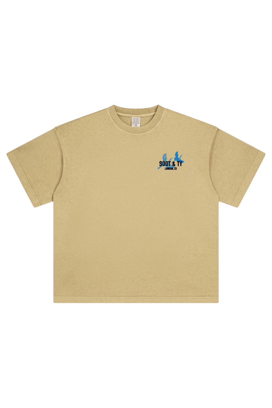 Soot and Ty Stonewash Koi Relaxed Fit T-Shirt