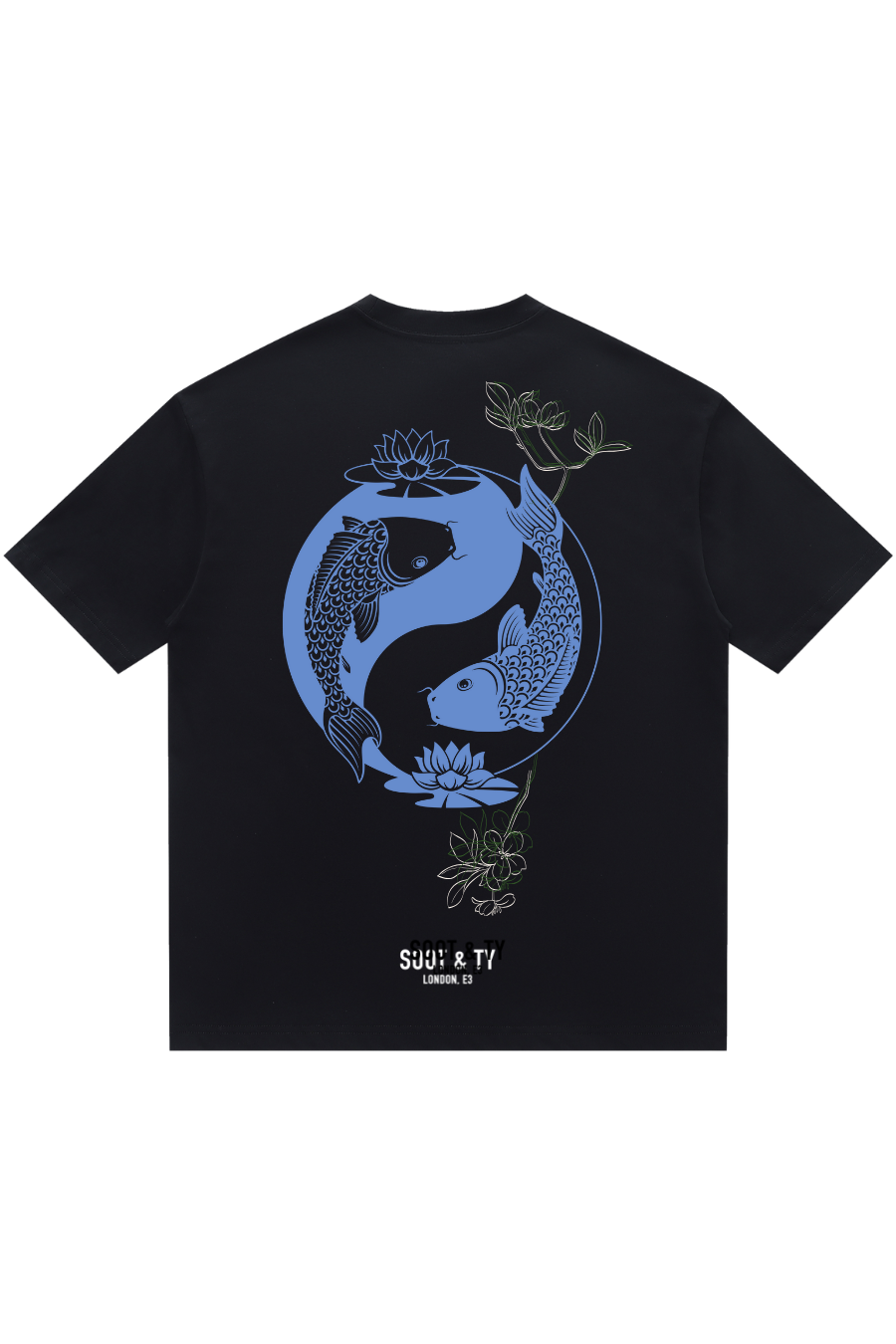 Soot and Ty Ying Yang Koi Relaxed Fit T-Shirt