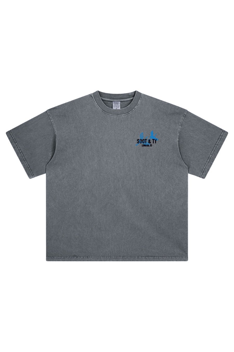 Soot and Ty Stonewash Koi Relaxed Fit T-Shirt