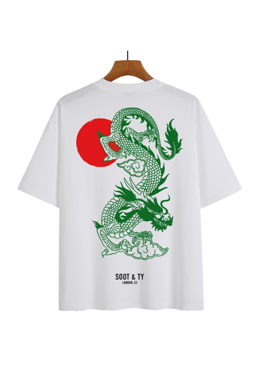 [PRE-ORDER] Soot and Ty Green Dragon Sun Relaxed Fit T-Shirt